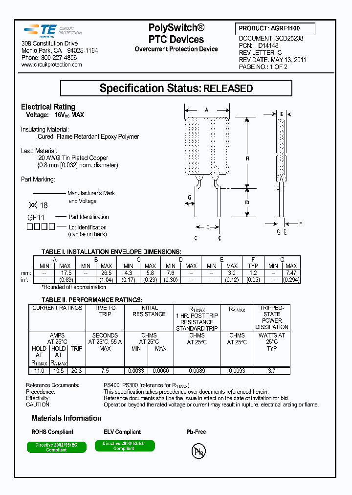 AGRF1100_4497929.PDF Datasheet