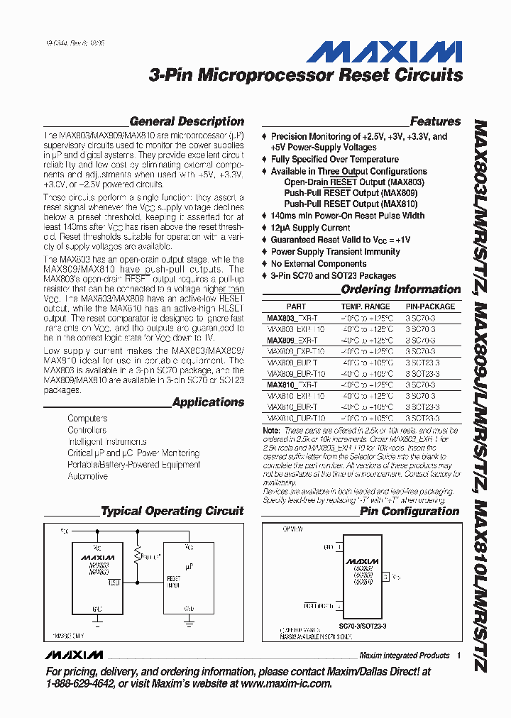 MAX809TEUR_4502952.PDF Datasheet