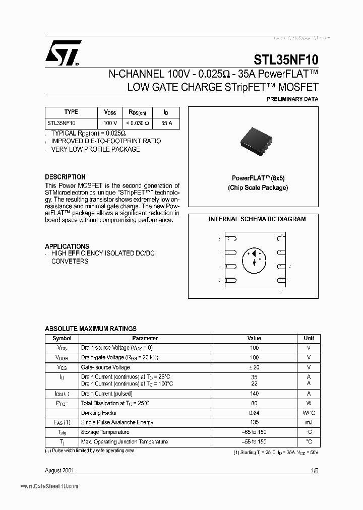 STL35NF10_4503602.PDF Datasheet