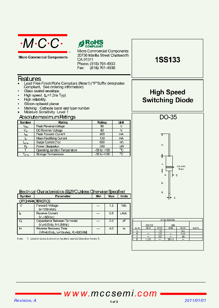 1SS133_4507037.PDF Datasheet