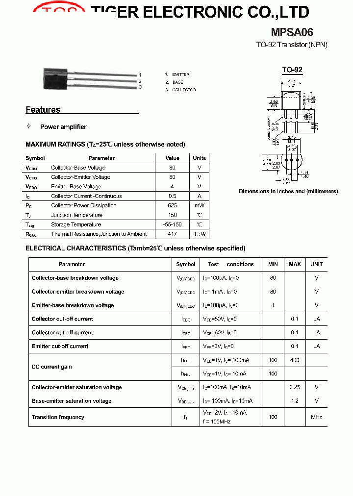 MPSA06_4508674.PDF Datasheet Download
