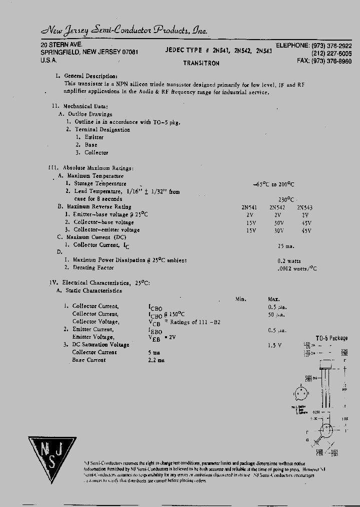 2N542_4516297.PDF Datasheet