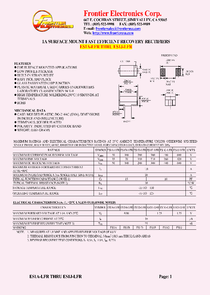 ES1D-LFR_4523845.PDF Datasheet
