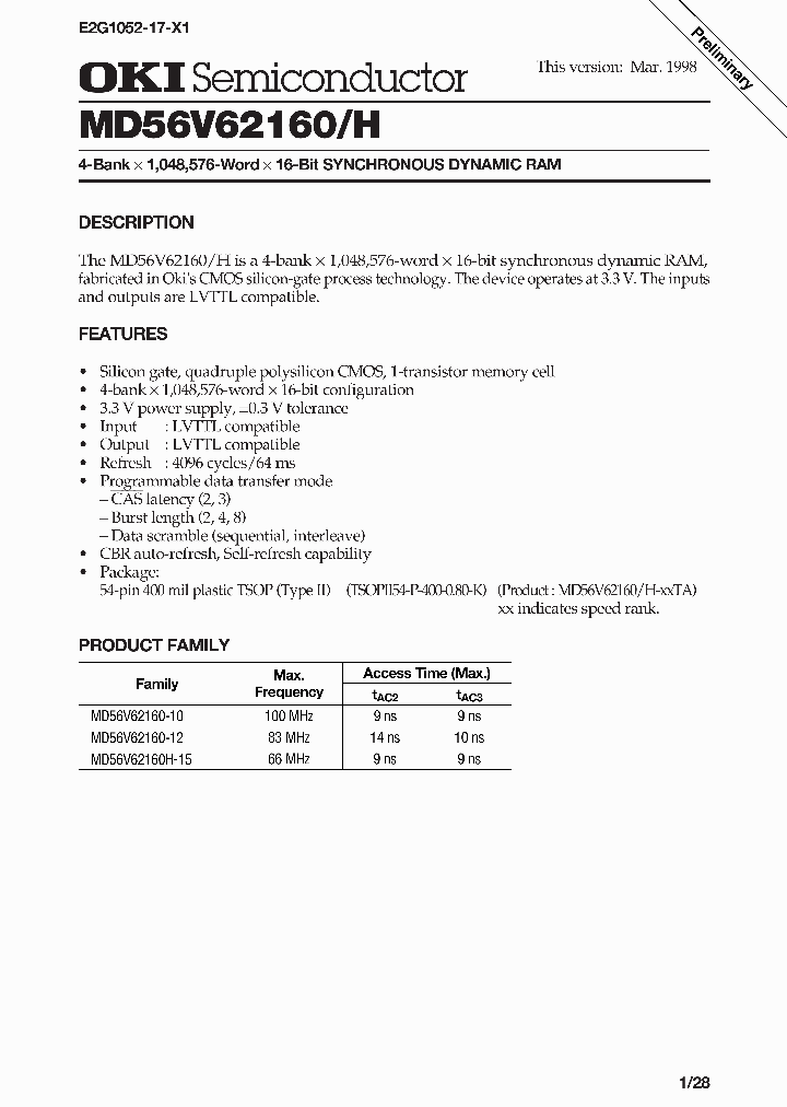 MD56V62160_4533206.PDF Datasheet