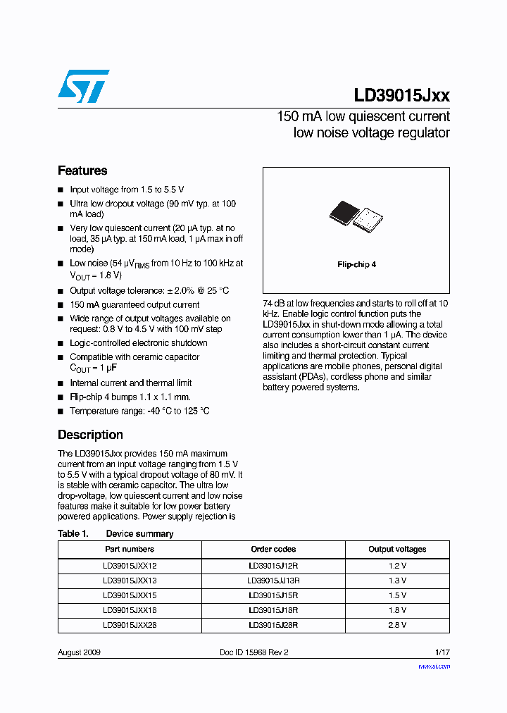 LD39015JJ13R_4536612.PDF Datasheet