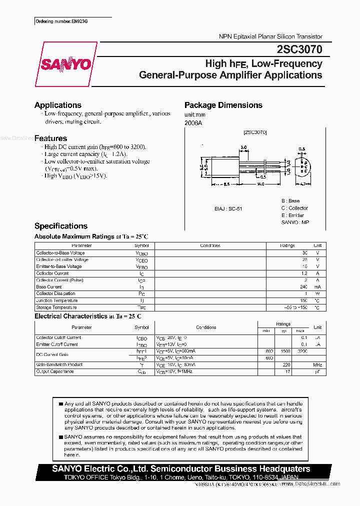 C3070_4540073.PDF Datasheet