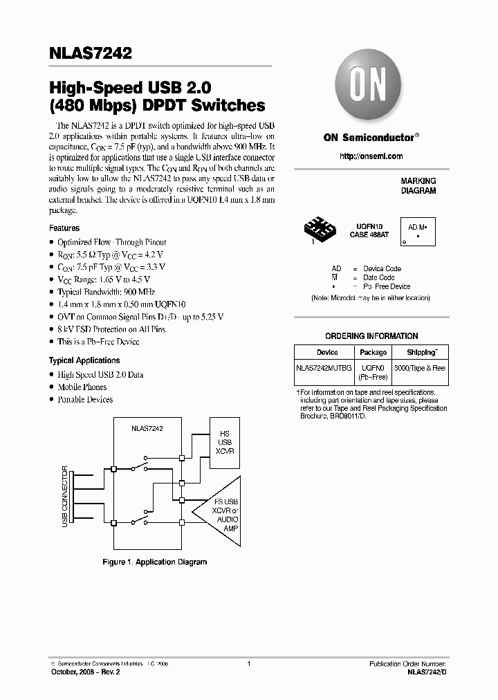 NLAS7242MUTBG_4541362.PDF Datasheet
