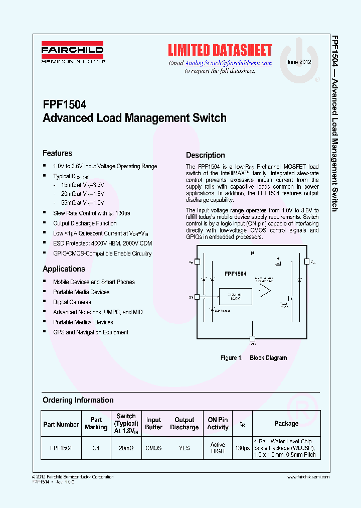 FPF1504_4549529.PDF Datasheet Download
