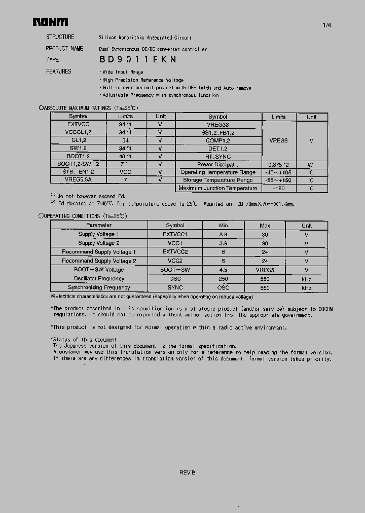 BD9011EKN_4555769.PDF Datasheet