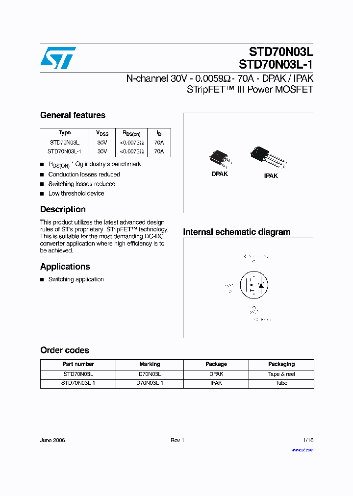 STD70N03L_4562874.PDF Datasheet