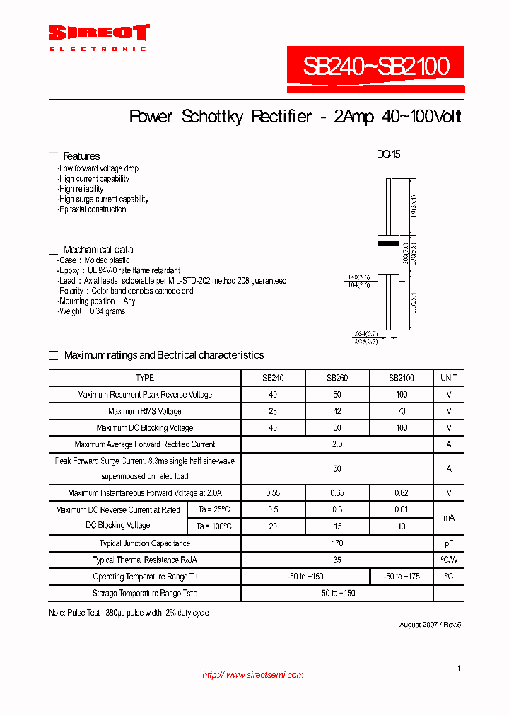 SB240_4567244.PDF Datasheet Download --- IC-ON-LINE