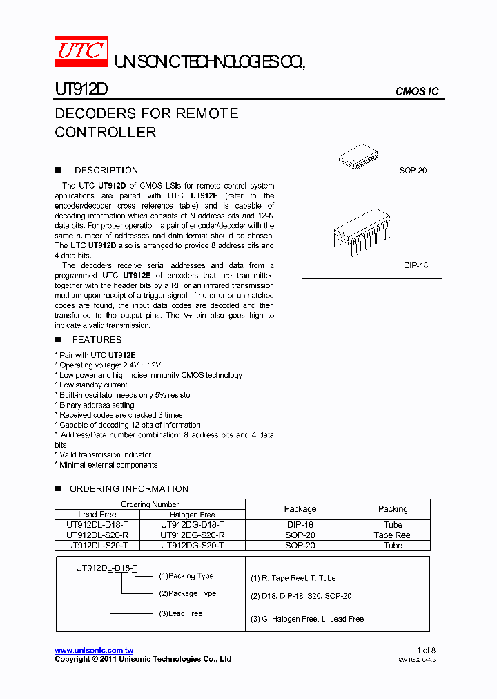 UT912DG-S20-T_4570495.PDF Datasheet