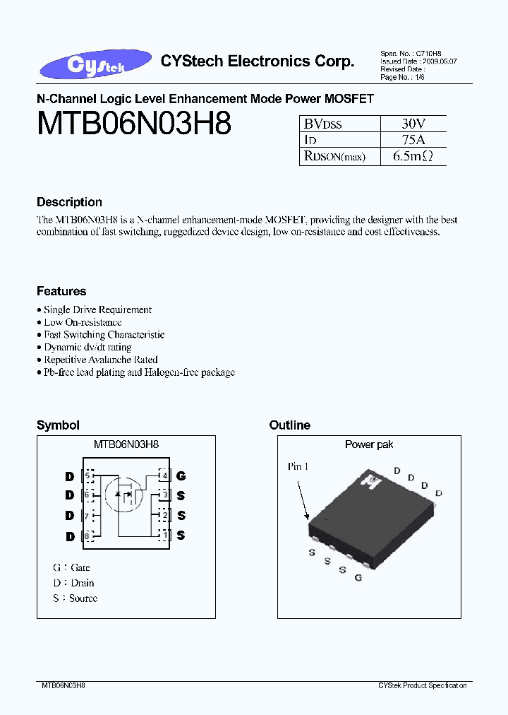 MTB06N03H8_4571103.PDF Datasheet