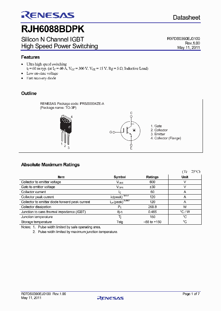 RJH6088BDPK_4572931.PDF Datasheet