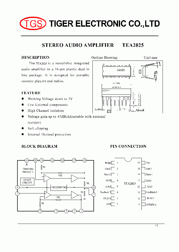 TEA2025B_4575822.PDF Datasheet Download