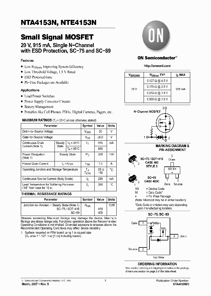 NTE4153NT1G_4579559.PDF Datasheet