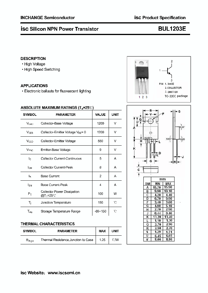 BUL1203E_4580866.PDF Datasheet