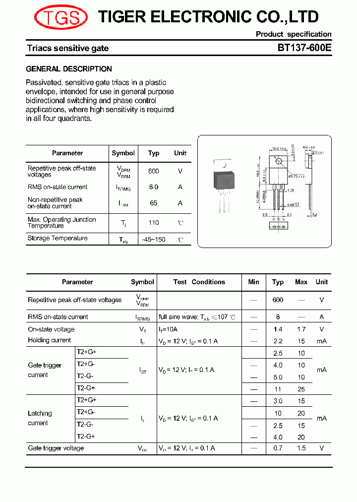 BT137-600E_4586977.PDF Datasheet Download --- IC-ON-LINE