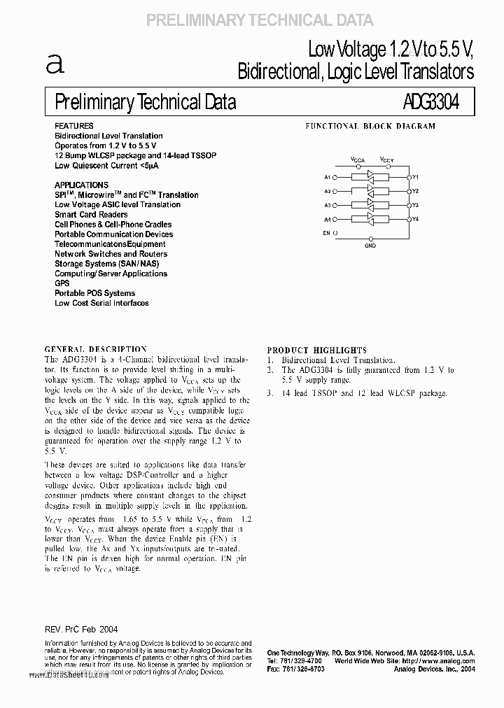 ADG3304_4587930.PDF Datasheet Download