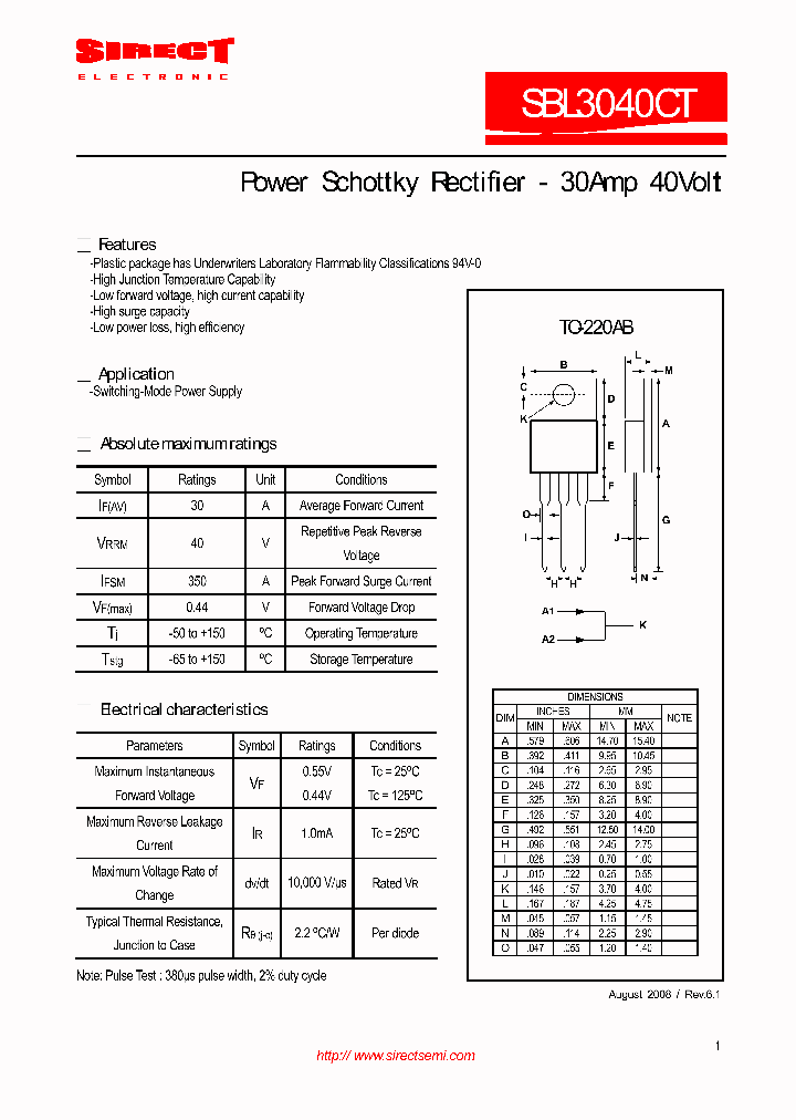 SBL3040CT_4588862.PDF Datasheet