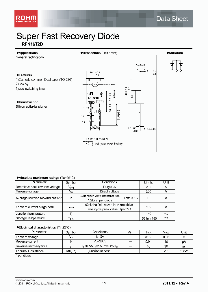 RFN16T2D_4593222.PDF Datasheet