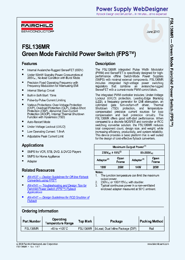 FSL136MR_4593621.PDF Datasheet