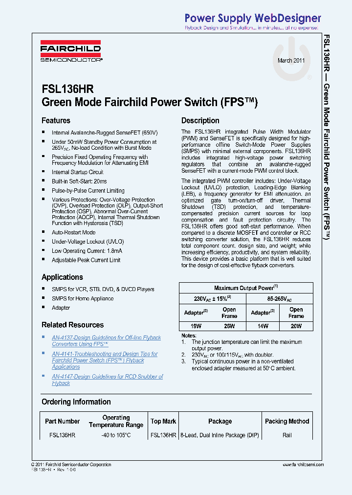 FSL136HR_4593620.PDF Datasheet