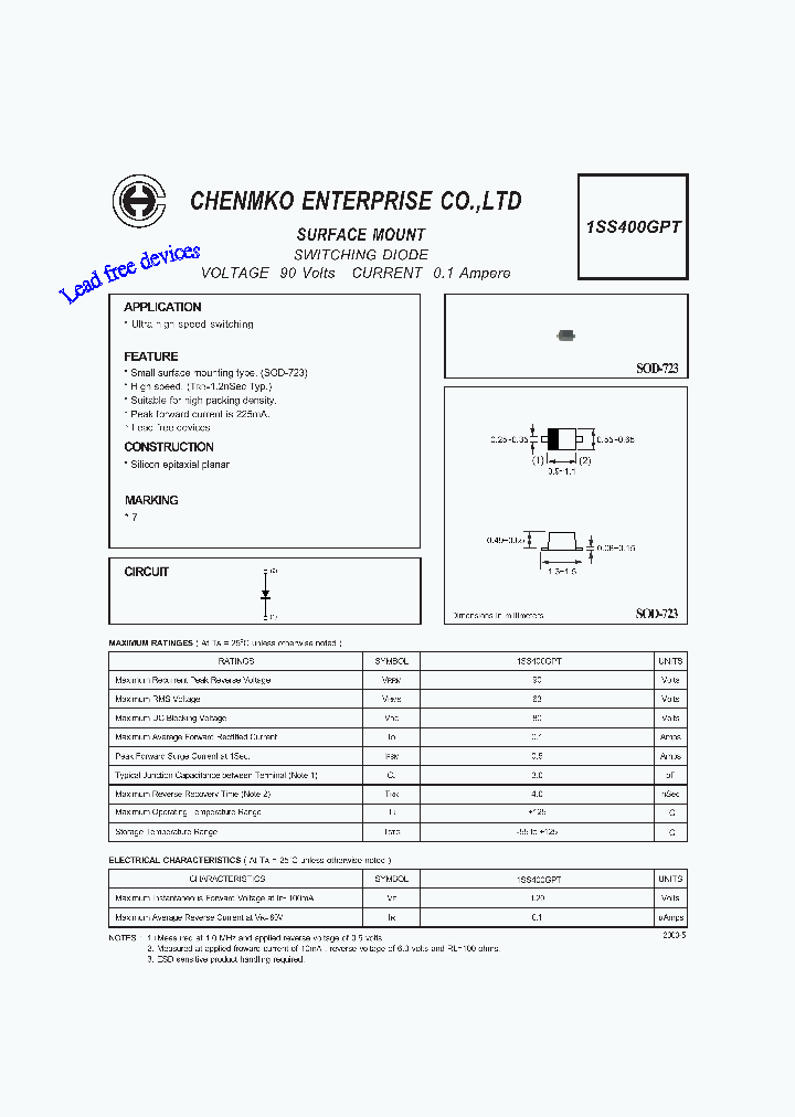 1SS400GPT_4599547.PDF Datasheet