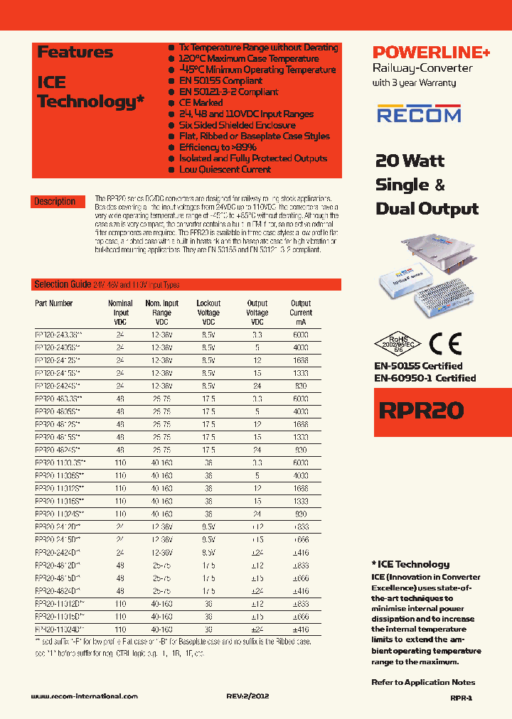 RPR20-11005S_4601593.PDF Datasheet