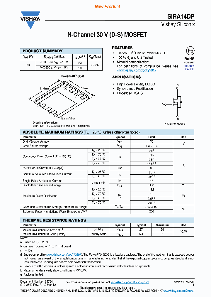 SIRA14DP_4603597.PDF Datasheet