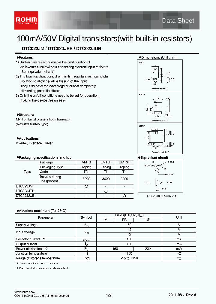 DTC023JM_4605364.PDF Datasheet