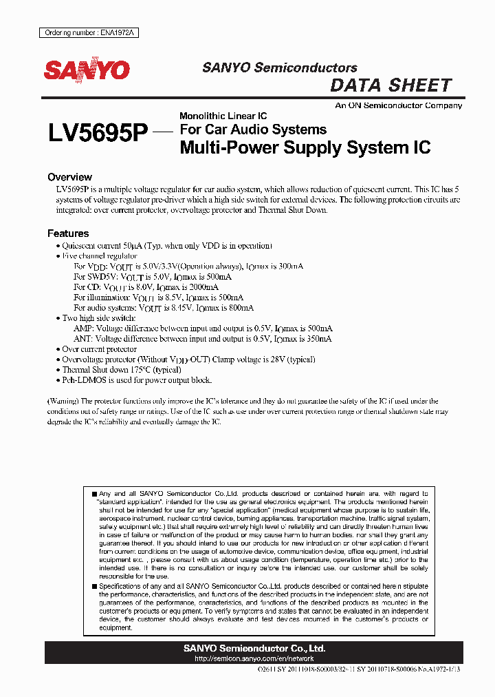 LV5695P_4606827.PDF Datasheet