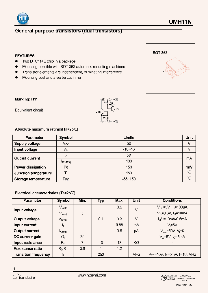 UMH11N_4612550.PDF Datasheet