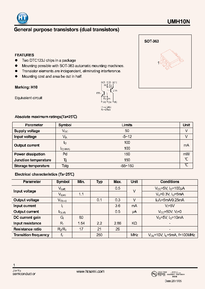 UMH10N_4612549.PDF Datasheet