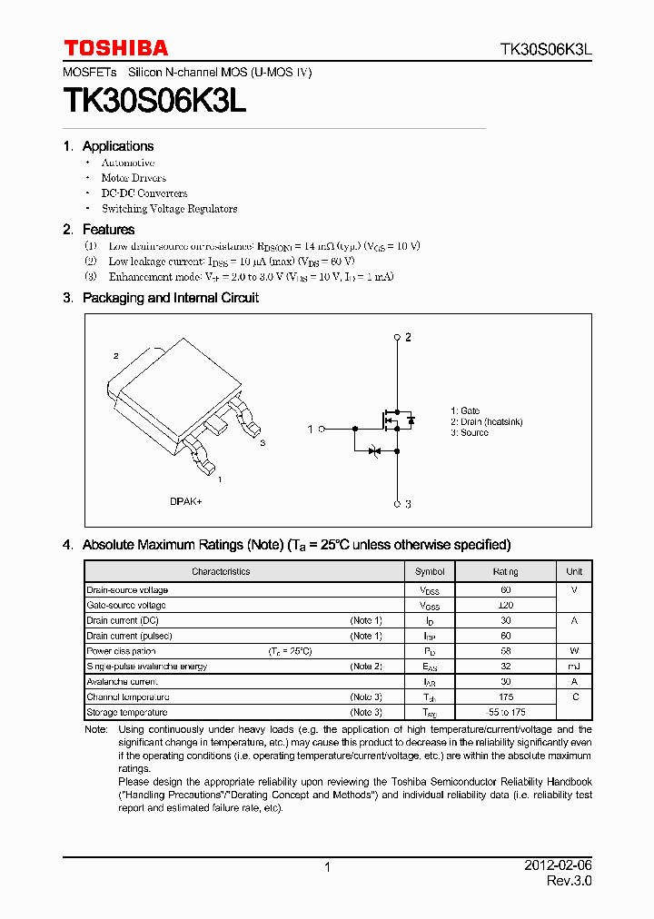 TK30S06K3L_4616964.PDF Datasheet