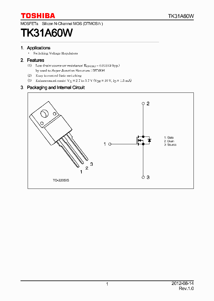 TK31A60W_4616965.PDF Datasheet