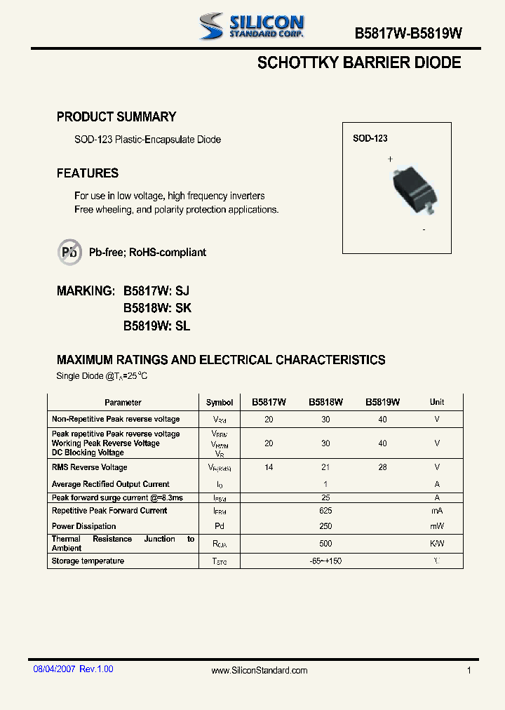 B5817W_4618920.PDF Datasheet