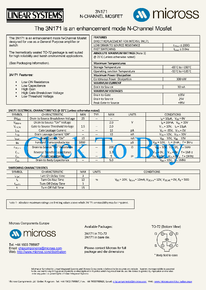 3N171TO-72_4619820.PDF Datasheet