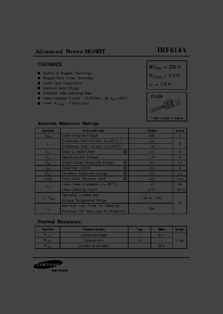 IRF614A_4622197.PDF Datasheet