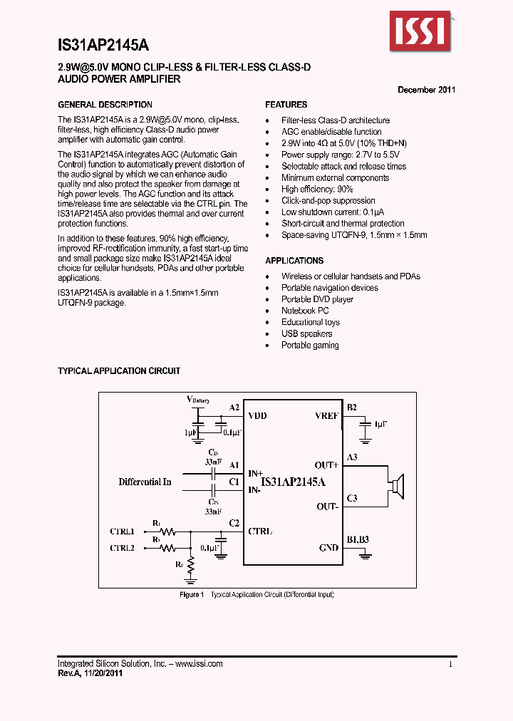 IS31AP2145A_4624253.PDF Datasheet