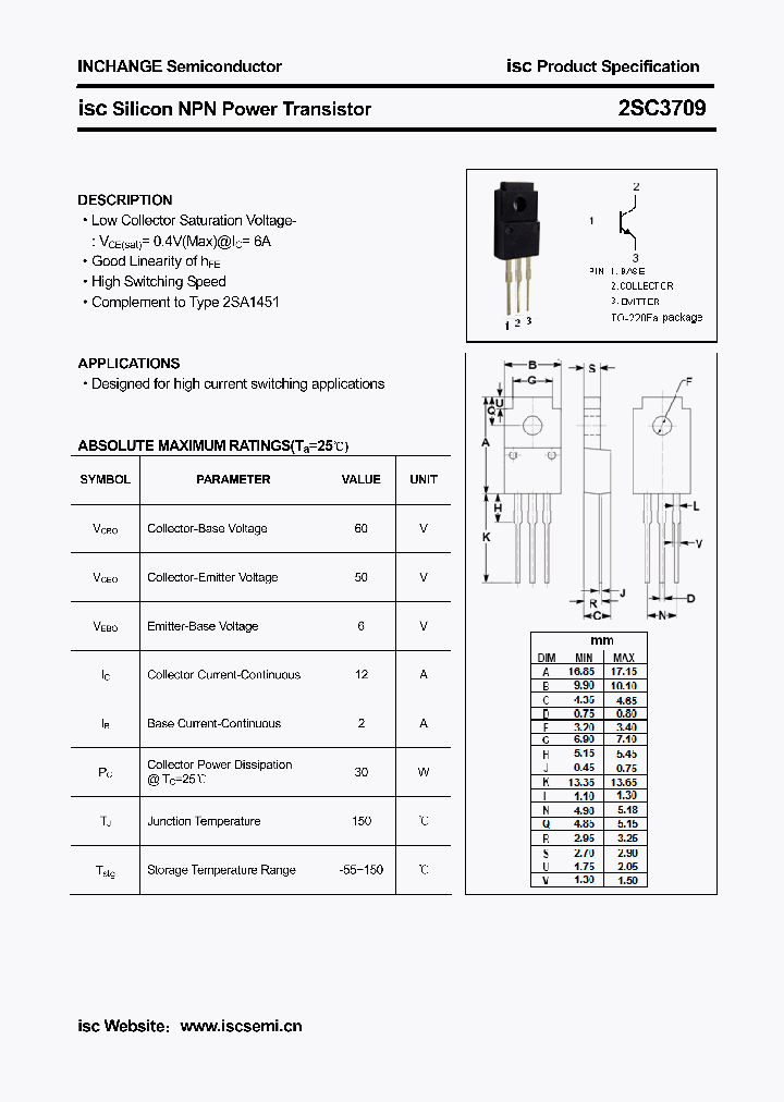 2SC3709_4631583.PDF Datasheet