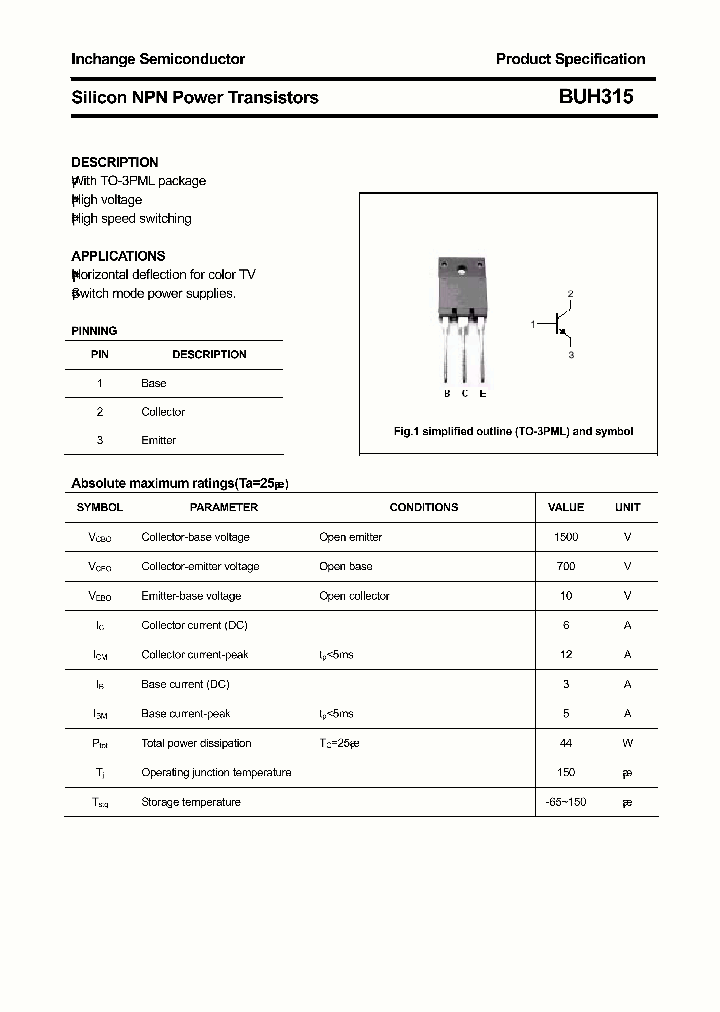 BUH315_4639112.PDF Datasheet