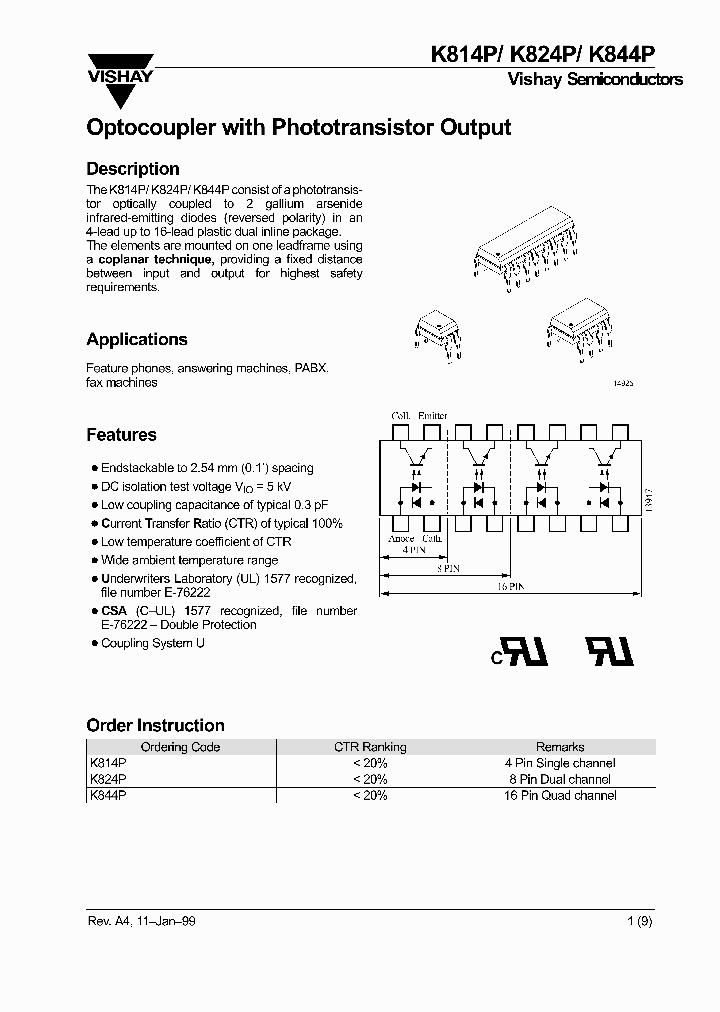 K814P_4641531.PDF Datasheet Download --- IC-ON-LINE