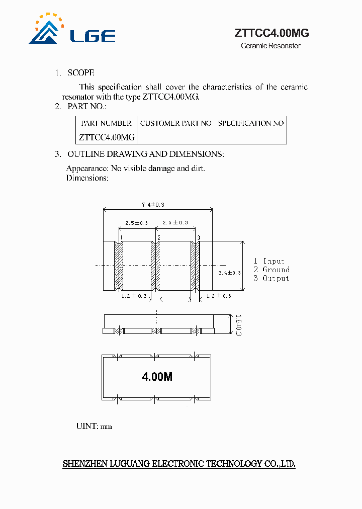 ZTTCC400MG_4641564.PDF Datasheet
