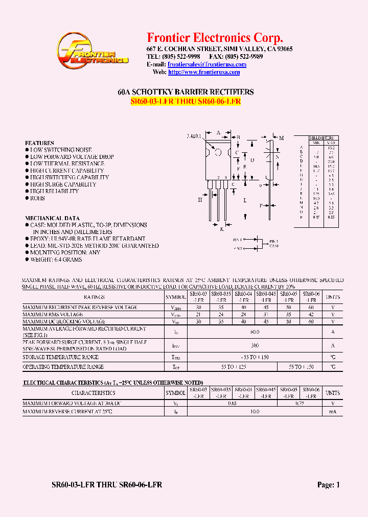 SR60-03-LFR_4642313.PDF Datasheet