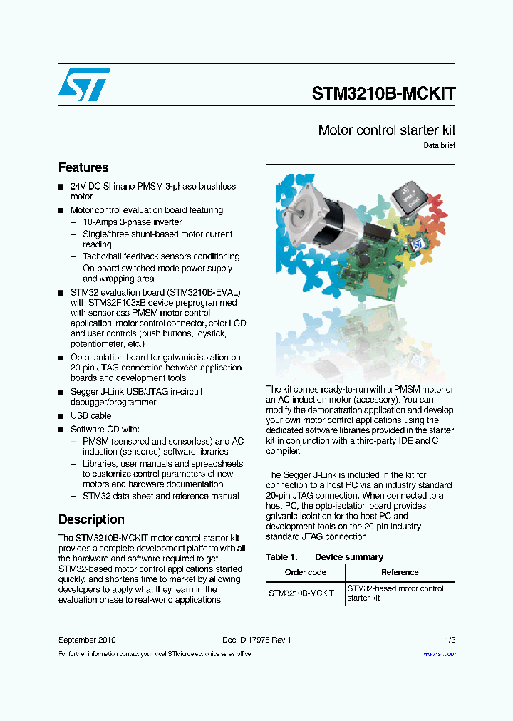 STM3210B-MCKIT_4646610.PDF Datasheet