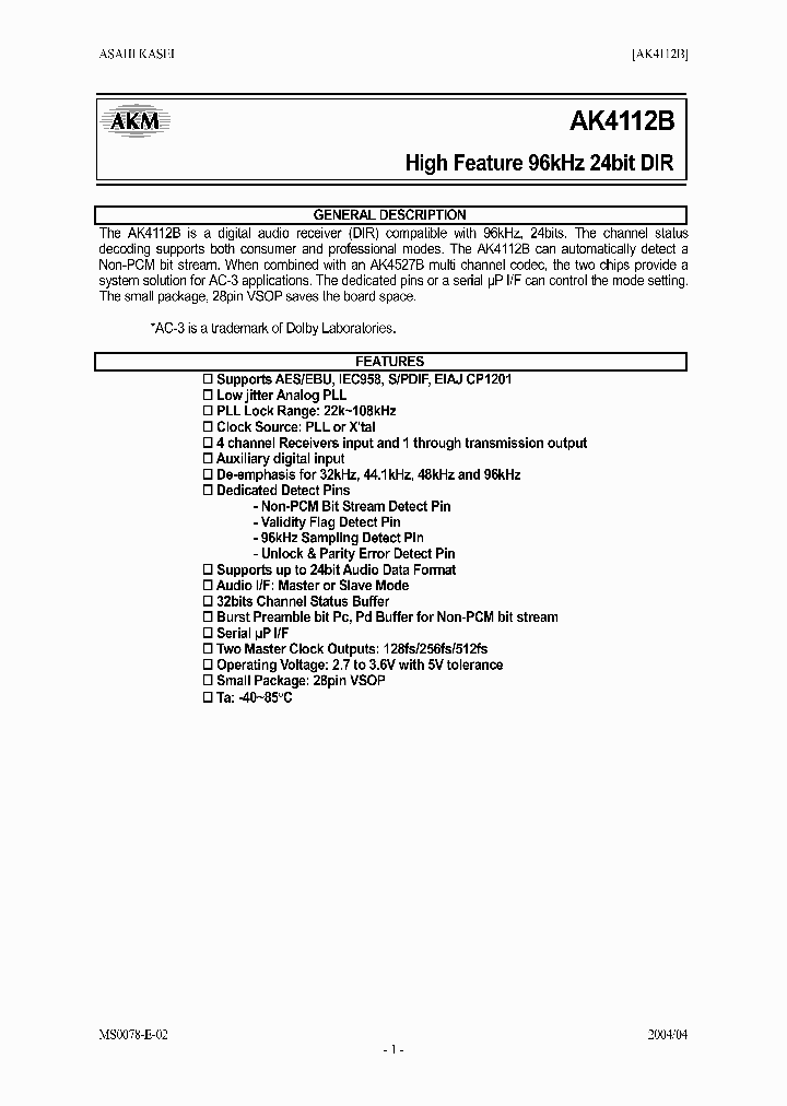 AK4112B_4648415.PDF Datasheet