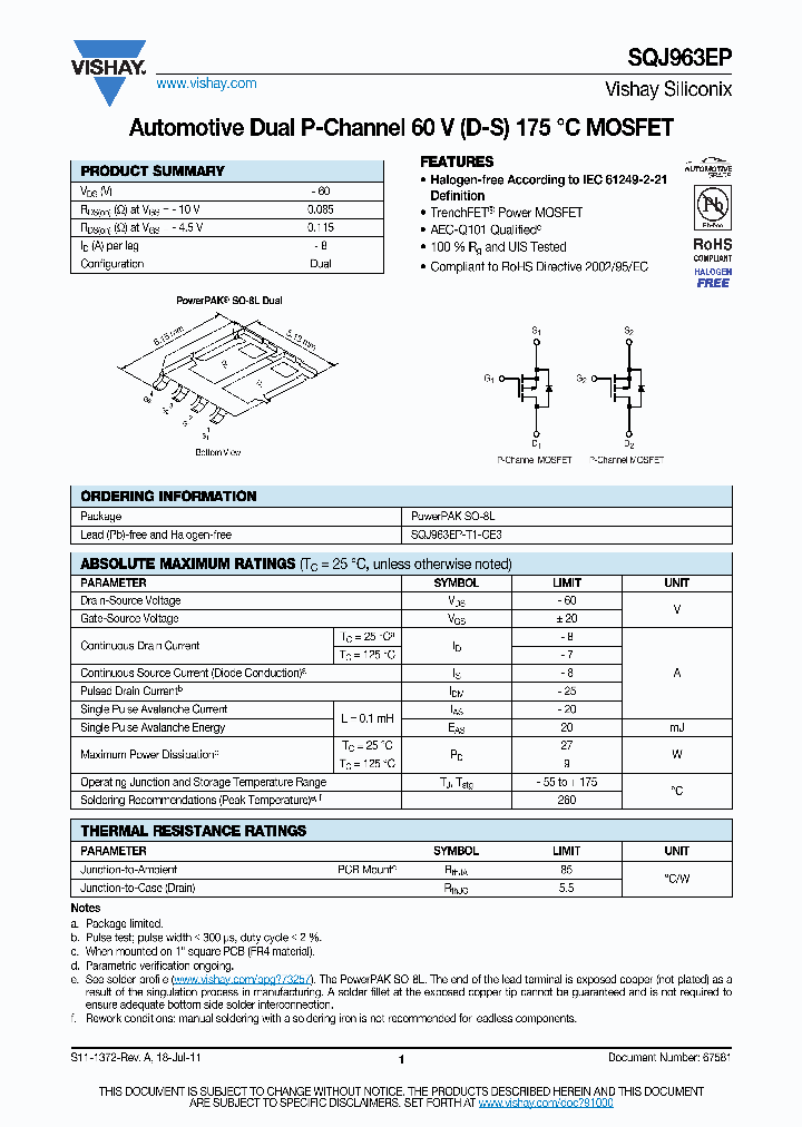 SQJ963EP_4650863.PDF Datasheet