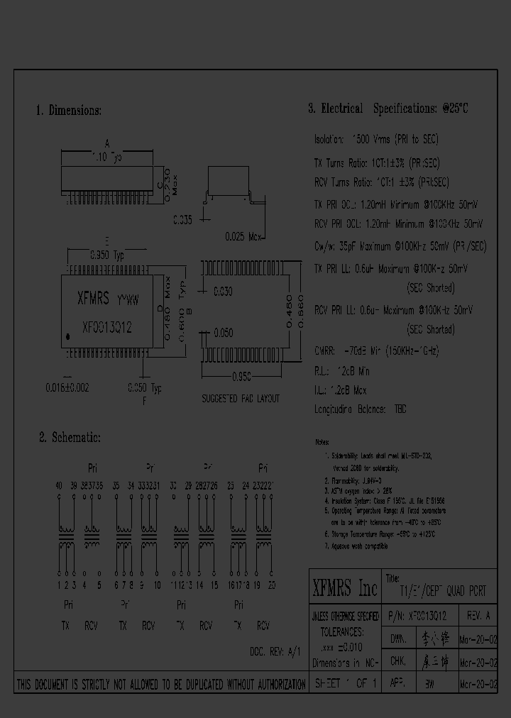 XF0013Q12_4653025.PDF Datasheet