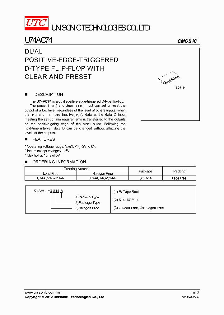 U74AC74_4655655.PDF Datasheet